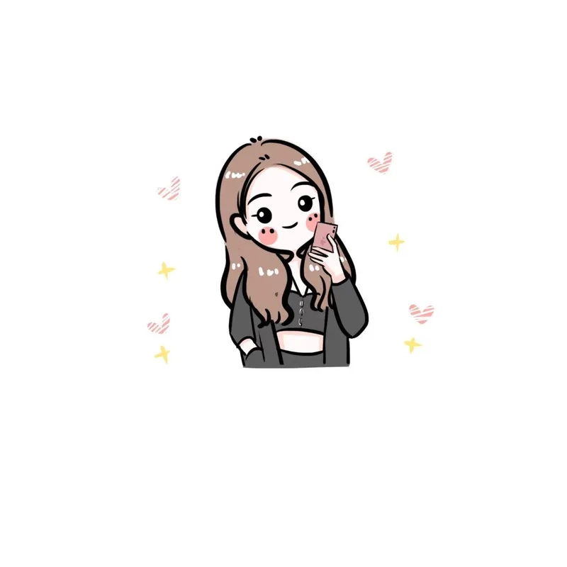 Ngắm hình chibi cute đơn giản với phong cách dễ thương