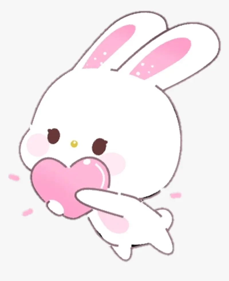 Tải ngay hình thỏ chibi dễ thương để làm hình nền siêu yêu