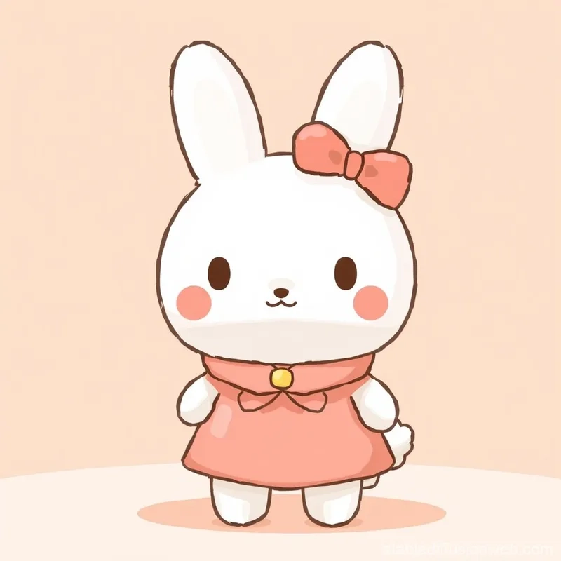 Lưu ngay chibi thỏ cute để làm avatar độc đáo