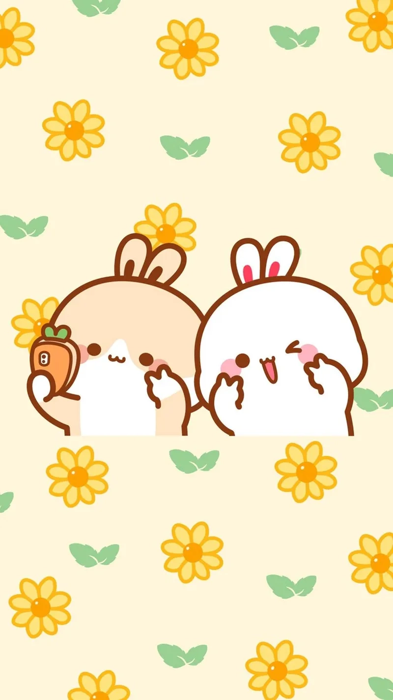 Tải anime thỏ cute hình chibi để làm mới giao diện