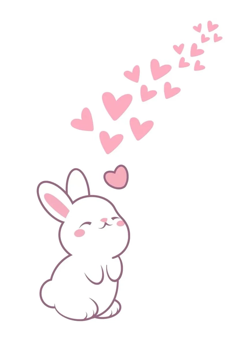 Tải hình con thỏ cute chibi để làm mới màn hình