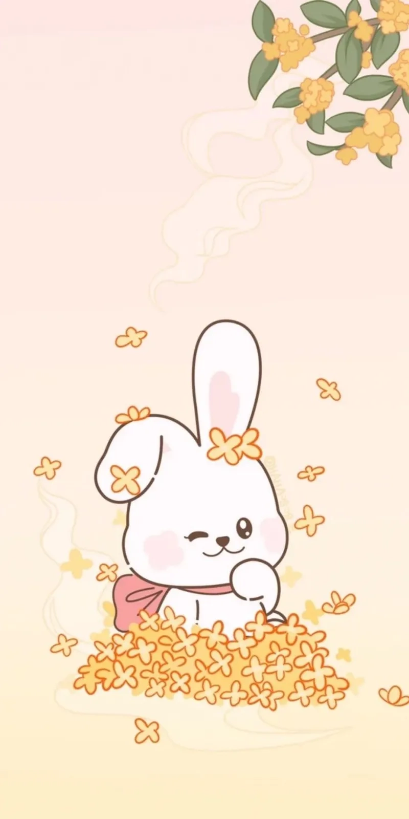 Ngắm đơn giản chibi vẽ con thỏ cute đơn giản siêu yêu