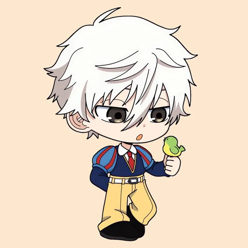 Anime chibi nam cute làm avatar nổi bật