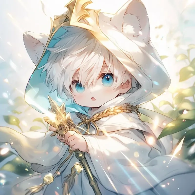 Hình anime chibi nam cute làm bạn mê tít