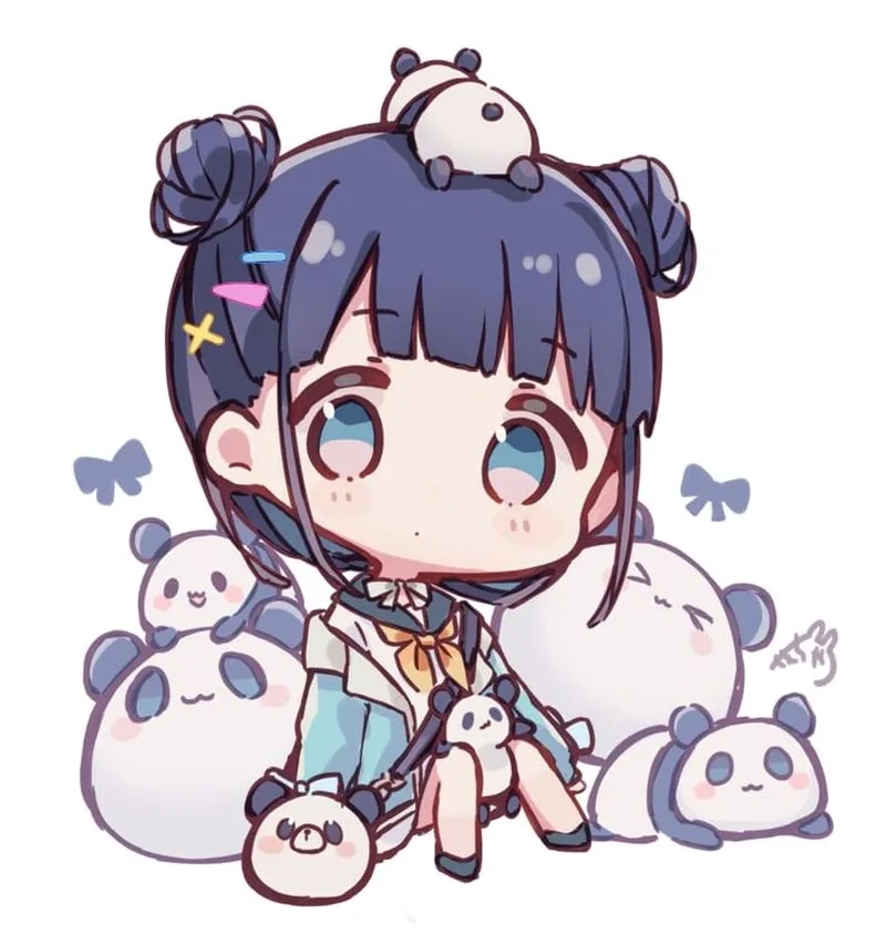 Tải hình chibi ngầu nữ để làm quà tặng cá tính