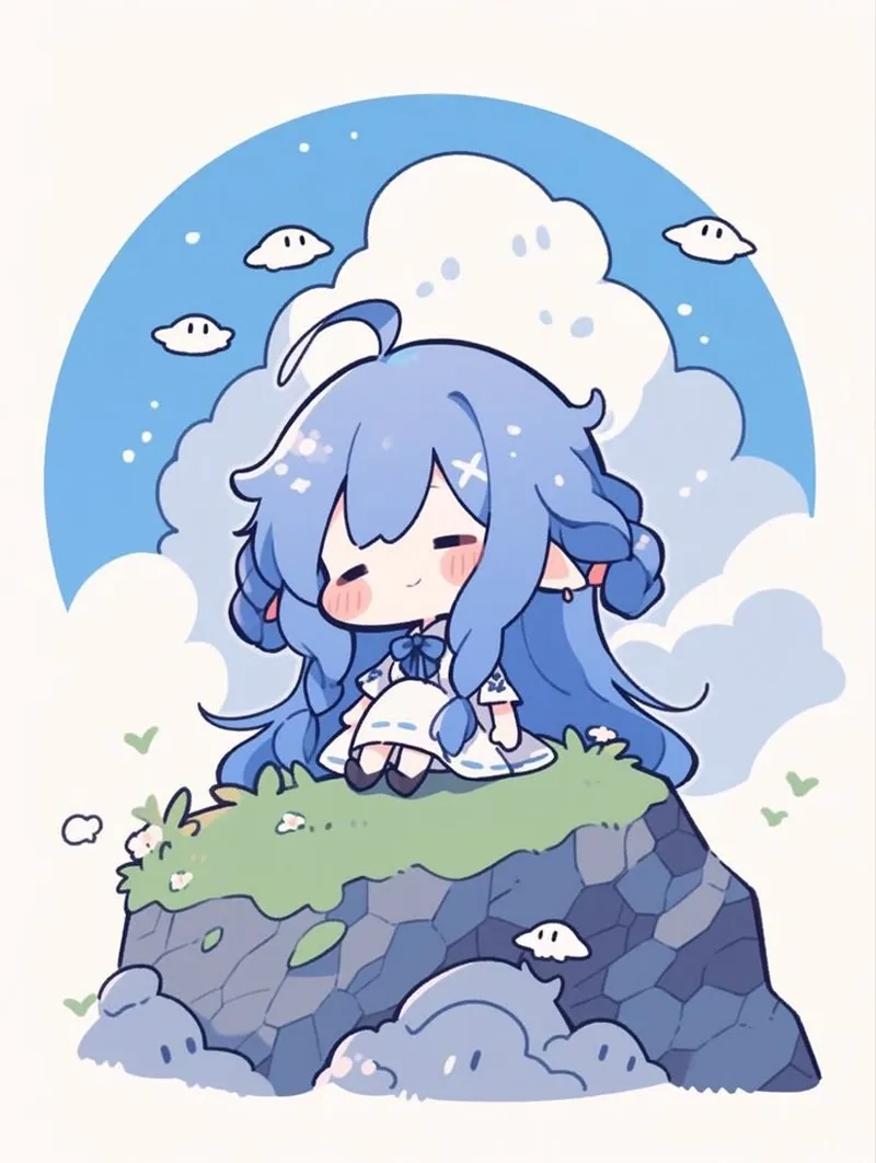 Tải hình chibi cô gái dễ thương để làm avatar