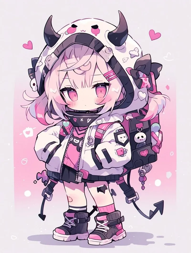Chibi cute avatar cute làm mới giao diện mạng xã hội