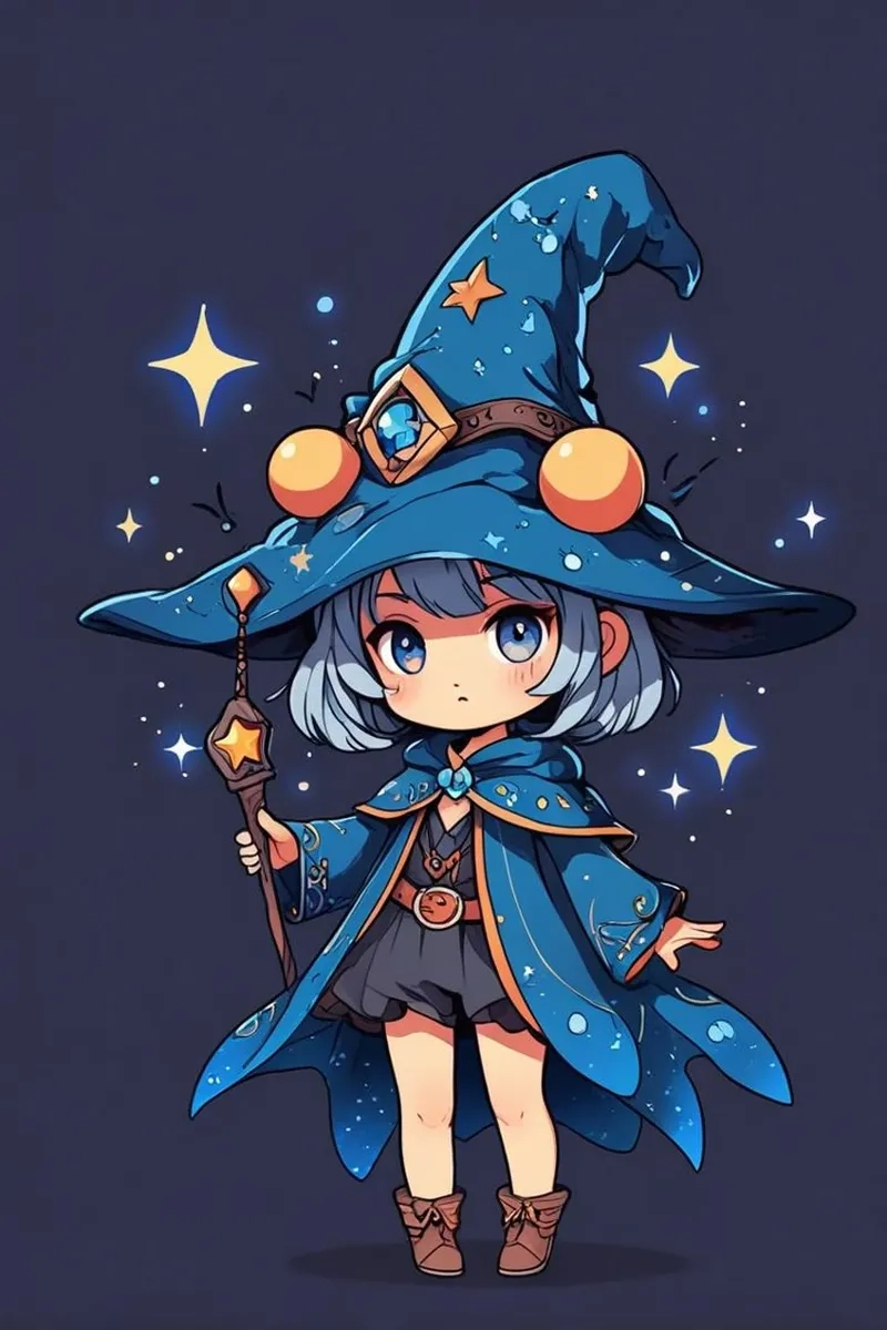 Chibi avatar hình cute làm hình nền điện thoại siêu xinh