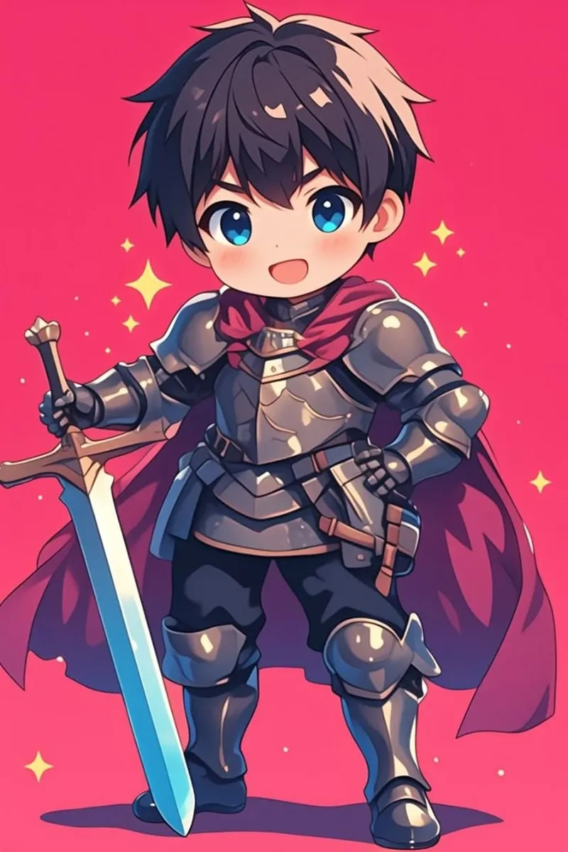 Avatar cute chibi nam mang phong cách dễ thương độc đáo