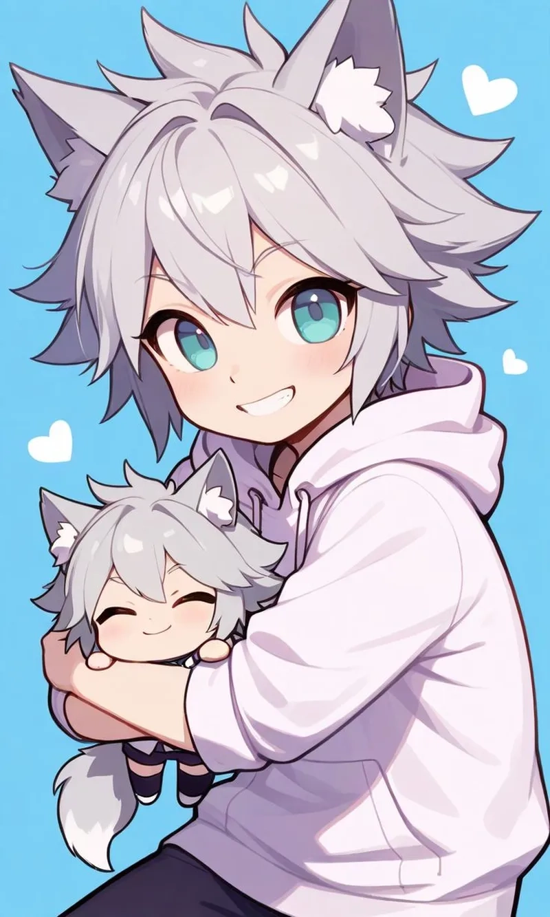 Avatar đôi avatar cute anime chibi boy cho cặp đôi yêu anime