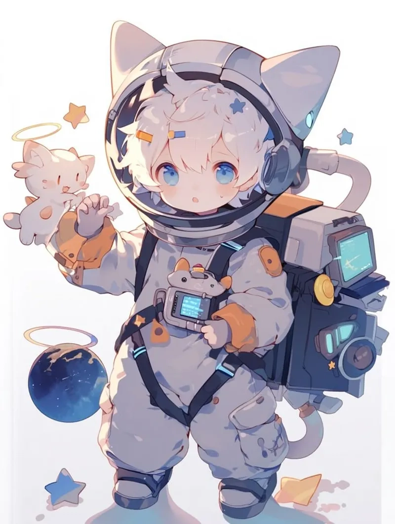 Avatar ảnh chibi cute boy làm hình nền thêm phần đáng yêu