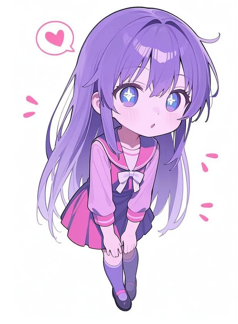 Avatar chibi nữ cute làm avatar thêm phần ngọt ngào