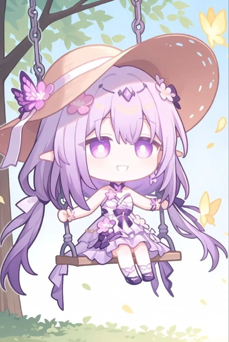 Avatar cute anime chibi nữ mang phong cách anime dễ thương