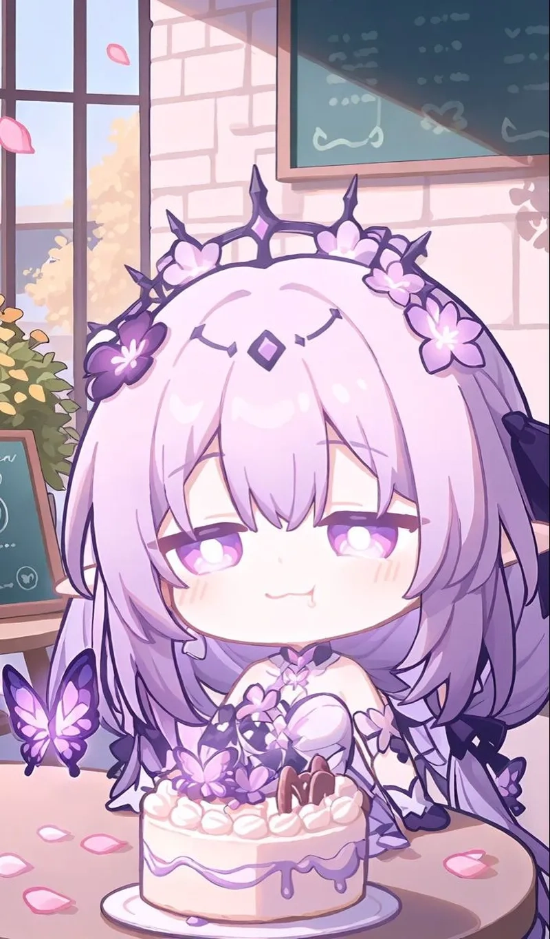 Avatar cute chibi nữ làm hình đại diện siêu đáng yêu