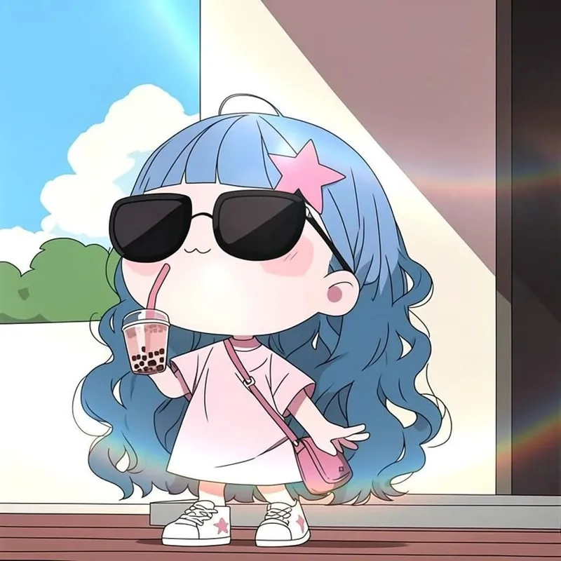 Ngắm chibi cute girl avatar với nét vẽ siêu yêu thích