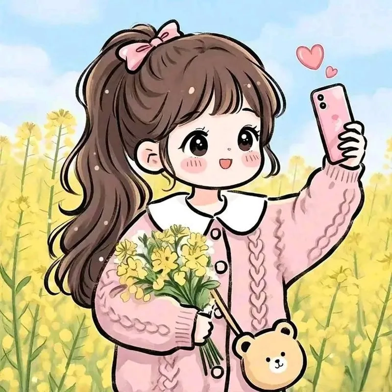 Tải avatar anime girl cute chibi để làm avatar siêu yêu