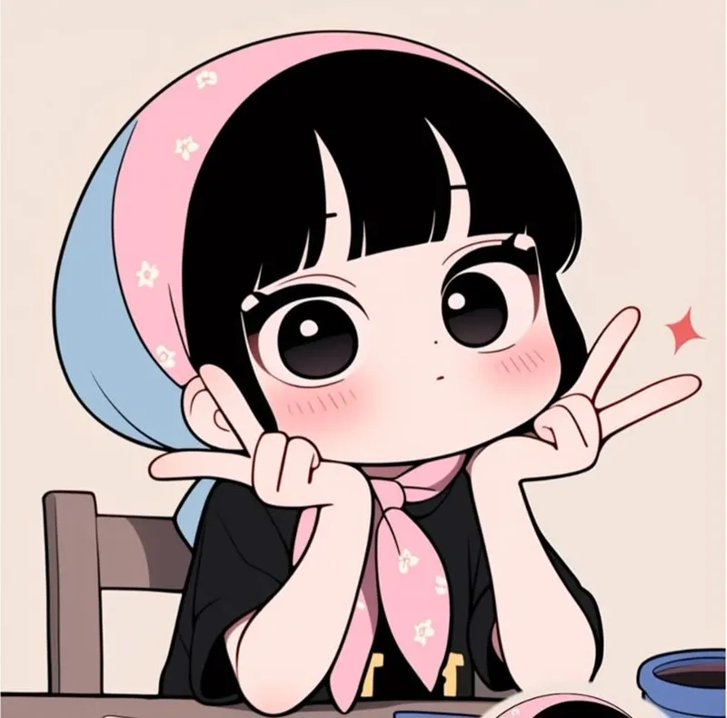 Ngắm avatar avatar anime chibi girl cute dễ vẽ đáng yêu