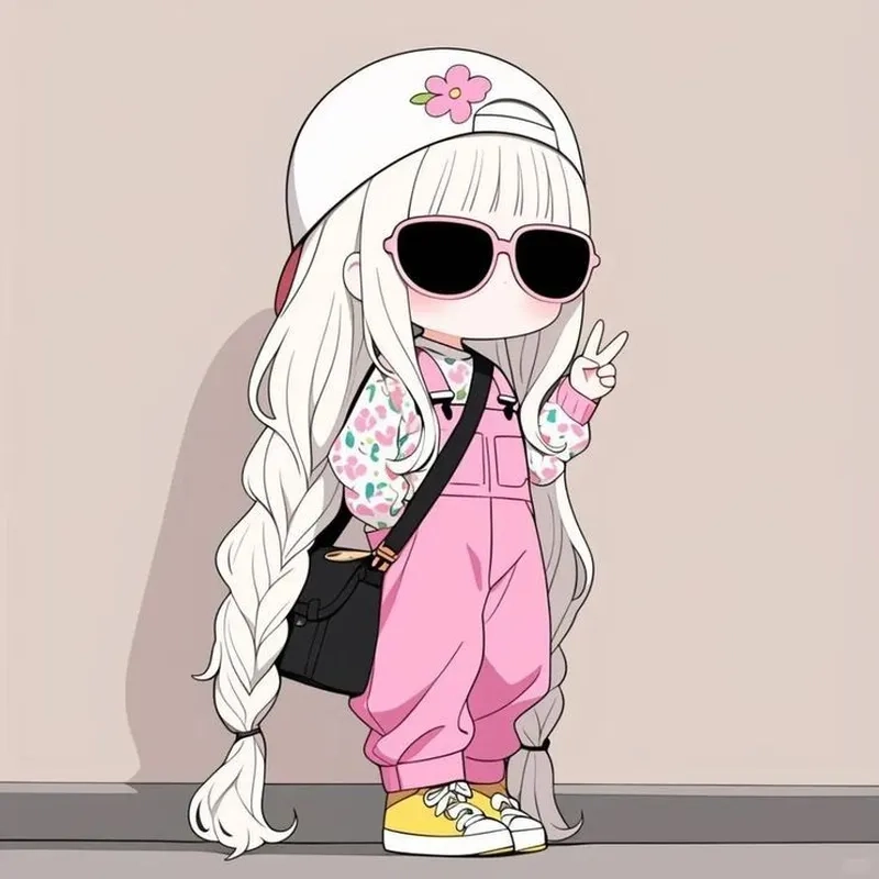 Lưu avatar chibi girl cute để làm ảnh đại diện siêu yêu