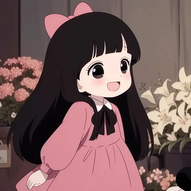 Lưu ảnh avatar nữ chibi cute để làm ảnh đại diện dễ thương