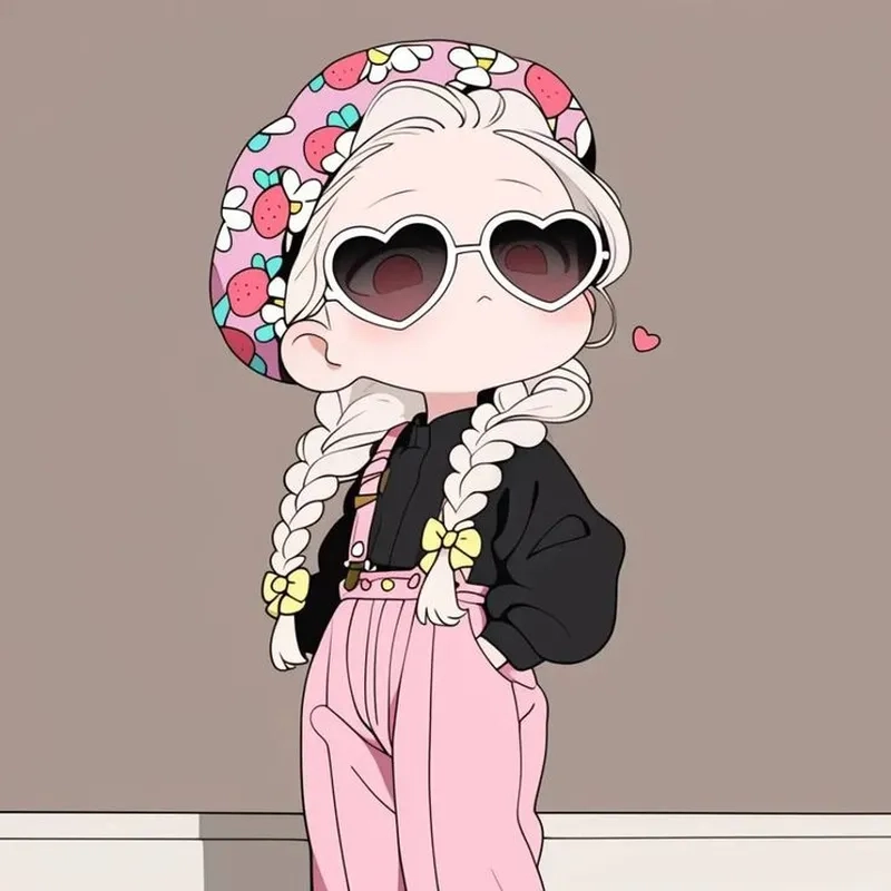 Tải avatar hình anime chibi nữ cute để làm mới màn hình