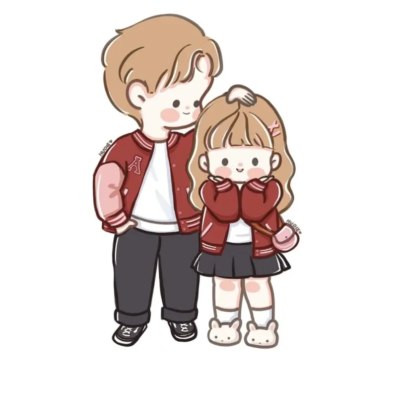 Chibi ảnh avatar đôi bff cute làm nổi bật tình bạn thân