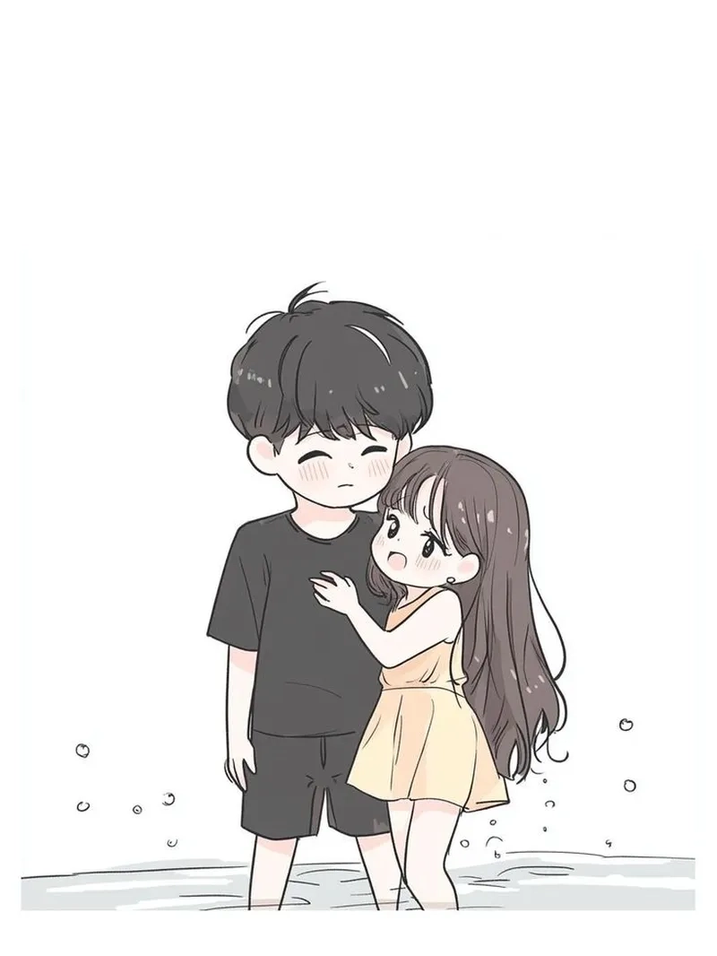 Avatar chibi cặp đôi hình cute cho cặp đôi yêu anime