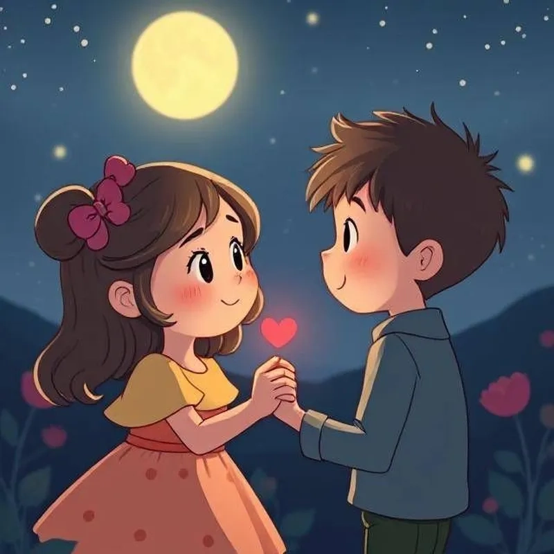 Bản thân chibi avatar đôi bff cute làm hình nền độc đáo