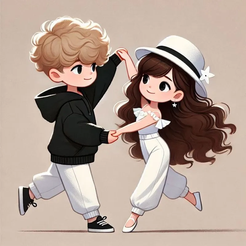 Dễ thương chibi avatar cặp đôi hình ảnh cute làm avatar xinh