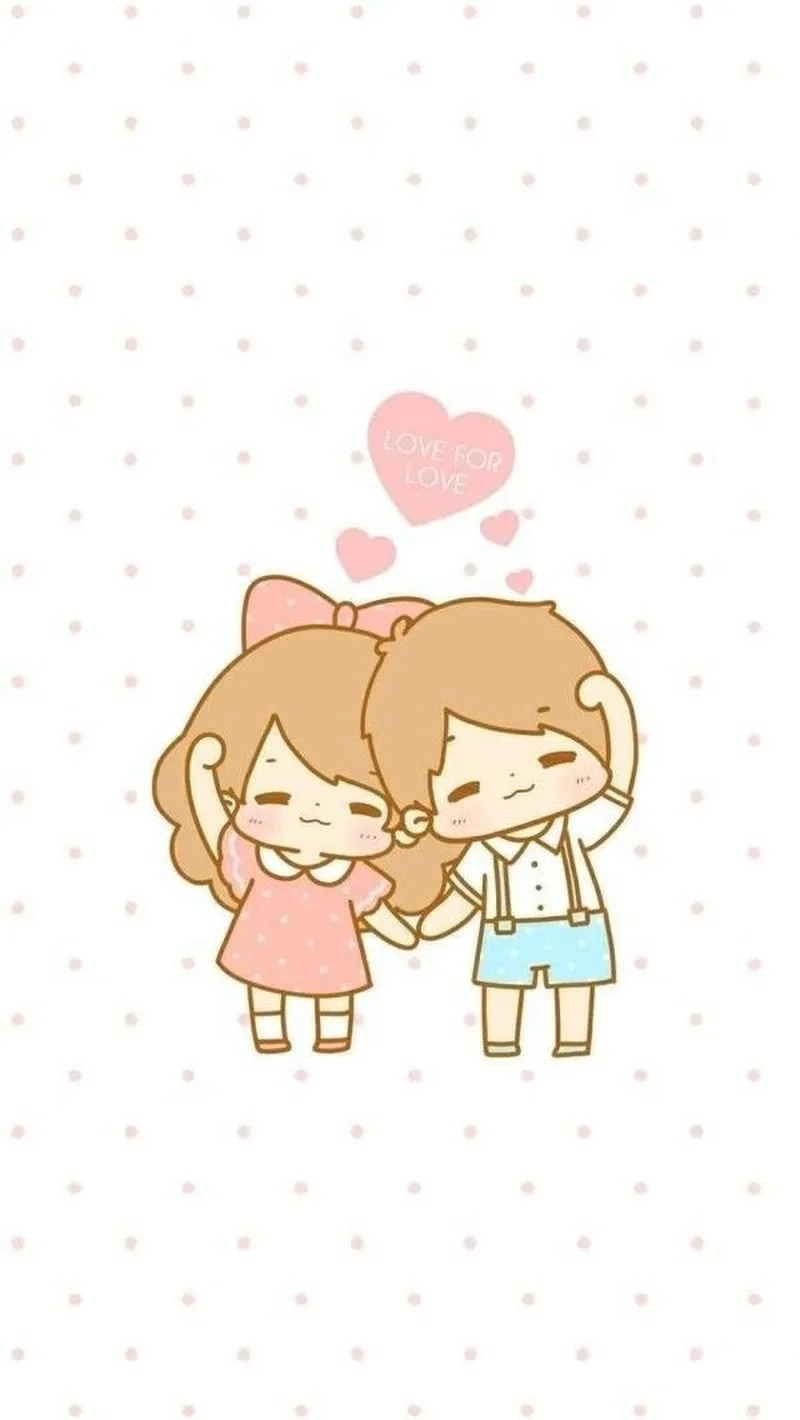 Ảnh cặp đôi chibi làm hình đại diện thêm phần ngọt ngào