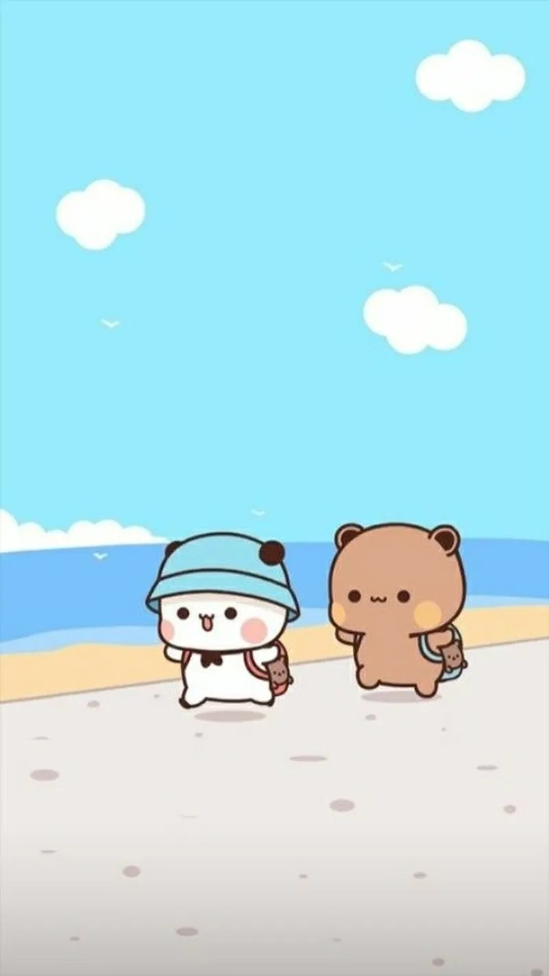 Ảnh avatar dễ thương gấu chibi cute làm mới trang cá nhân