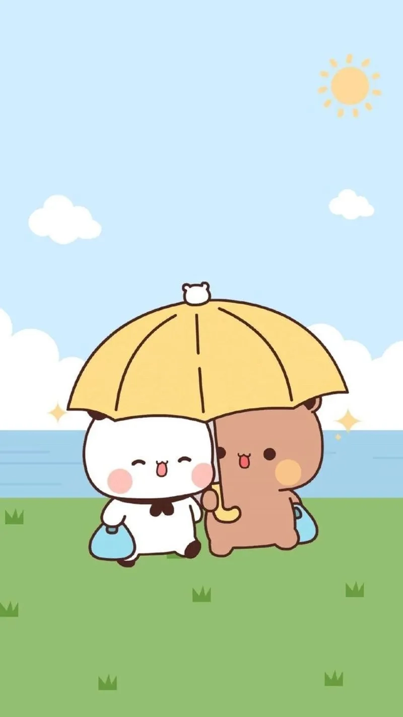 Ảnh anime chibi avatar gấu cute cho fan anime yêu gấu