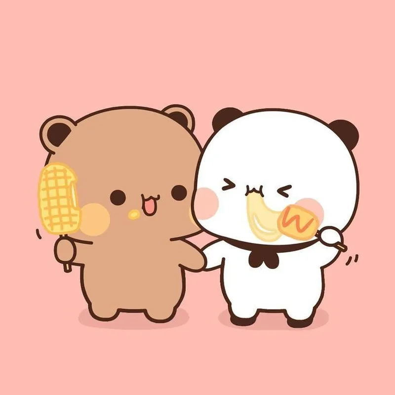 Ảnh chibi avatar gấu cute làm avatar Zalo thêm thu hút