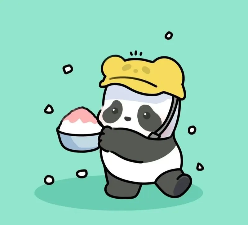 Tik tok avatar ảnh gấu trúc cute chibi làm video thêm nổi bật