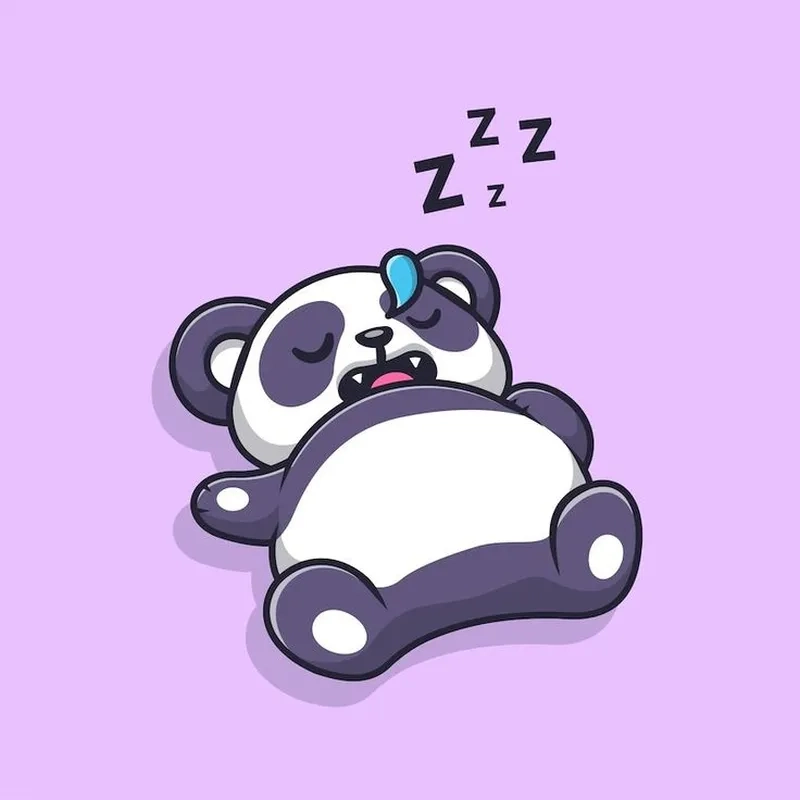 Anime avatar ảnh gấu trúc cute chibi cho fan anime yêu gấu