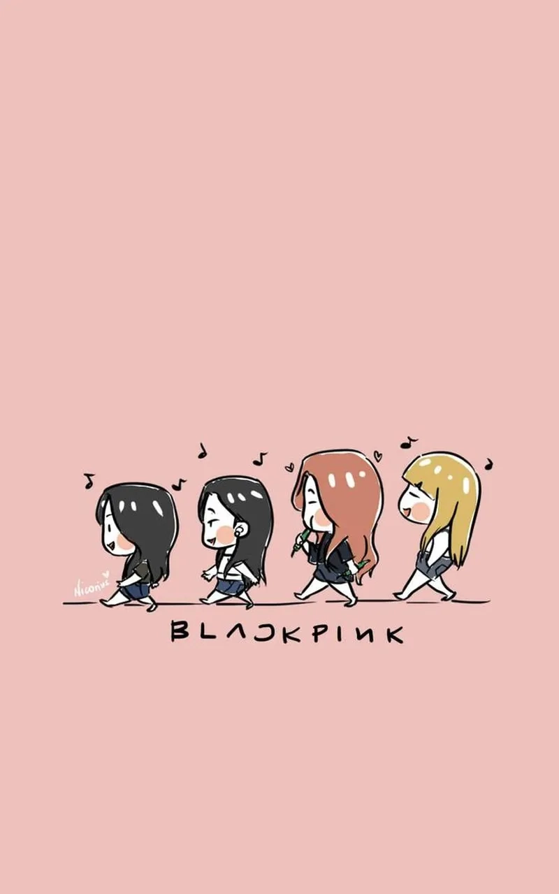 Tải chibi black pink để làm mới giao diện màn hình