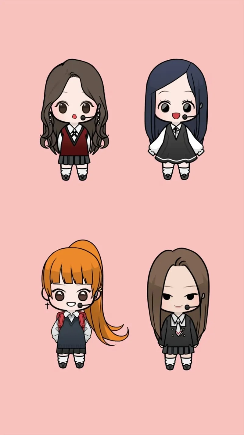 Ngắm hình ảnh blackpink cute chibi khiến bạn tan chảy