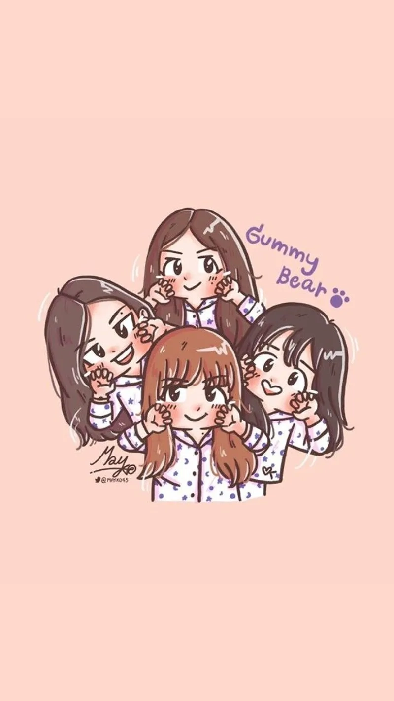 Ngắm blackpink chibi ice cream với phong cách độc đáo