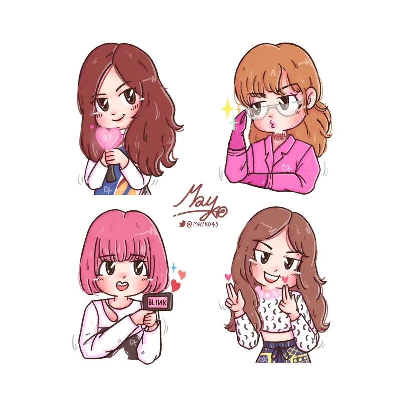 Tải hình nền cute blackpink chibi để làm mới màn hình
