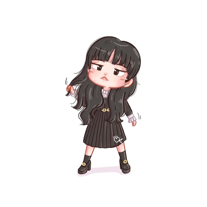 Tải ảnh lisa blackpink cute chibi để làm avatar siêu yêu
