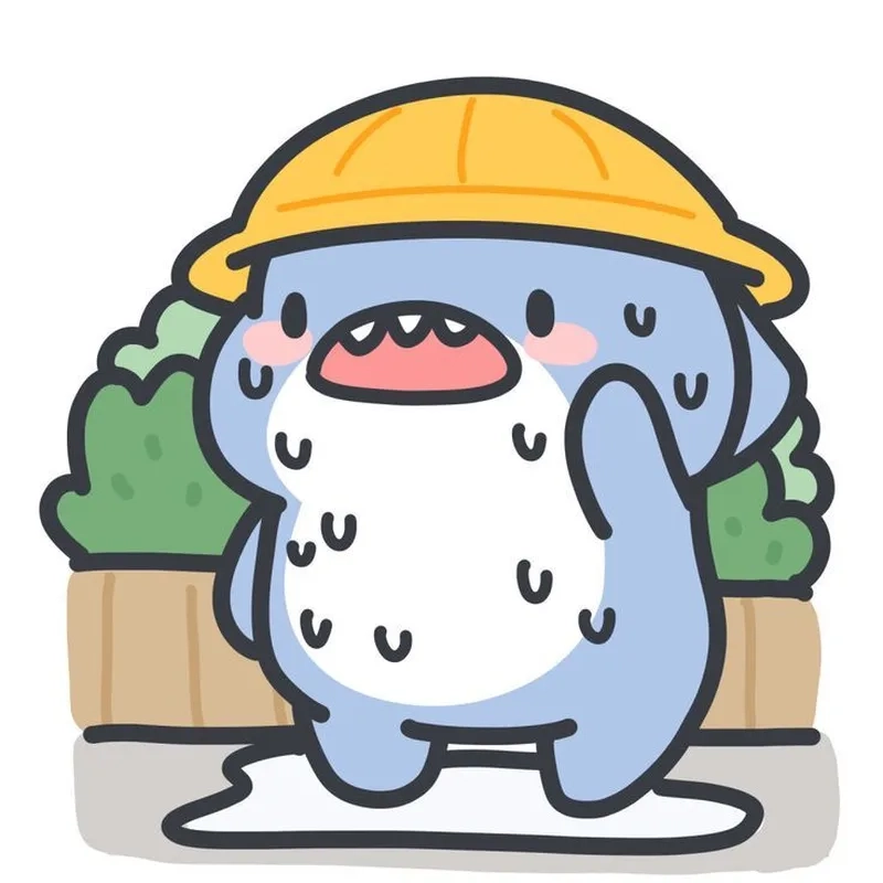 Tải ngay cute hình cá mập chibi làm hình nền độc lạ