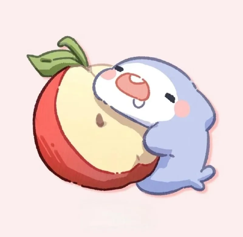 Hình nền cá mập cute chibi cực dễ thương