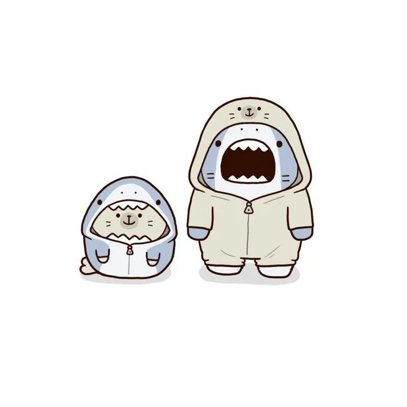 Hình con cá mập chibi siêu cute cho fan