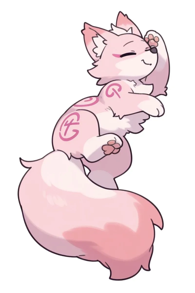 Khám phá cáo chín đuôi chibi huyền bí cho fan anime