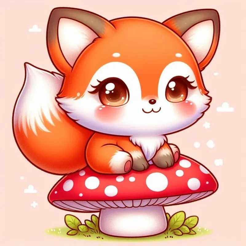 Ngắm hình ảnh cáo chibi để thêm niềm vui mỗi ngày