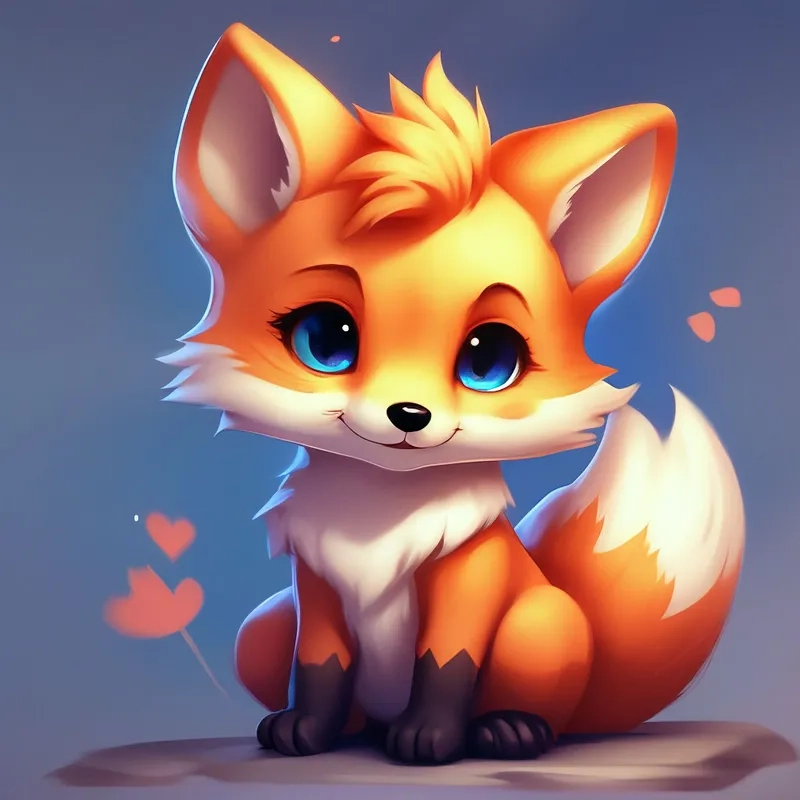 Tải hình con cáo chibi để làm đẹp màn hình điện thoại