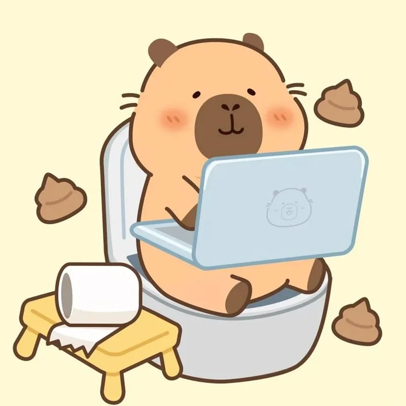 Tải ngay sticker capybara chibi cute để làm đẹp tin nhắn
