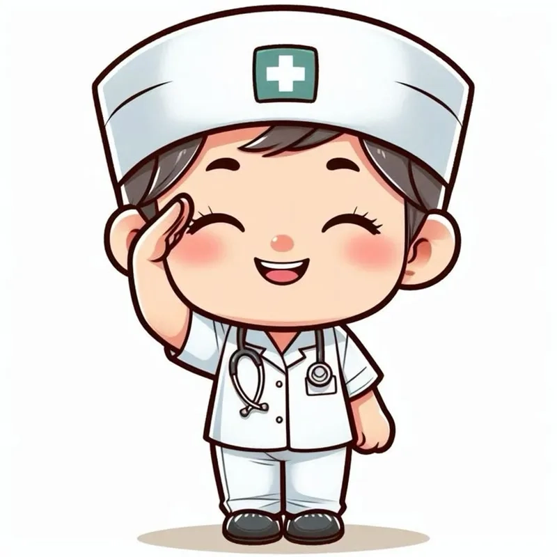 Lưu ngay hình bác sĩ nữ chibi để làm hình nền siêu dễ thương