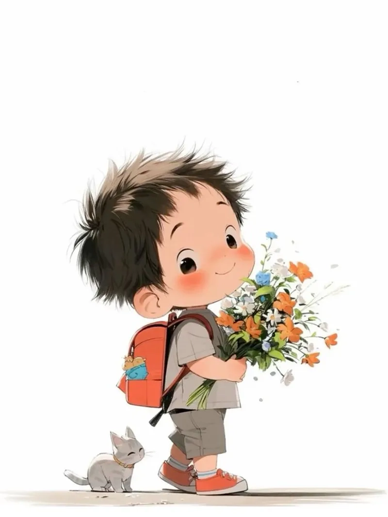 Ngắm bé chibi đáng yêu để làm mới màn hình điện thoại