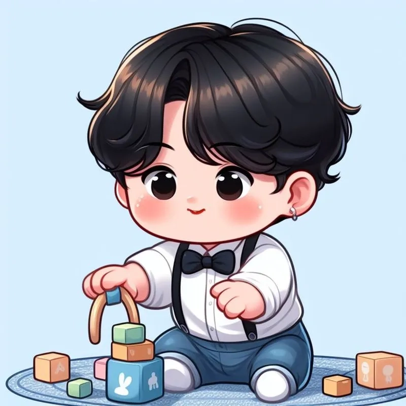 Thử ghép chibi bé trai để tạo hình ảnh cá nhân hóa độc đáo