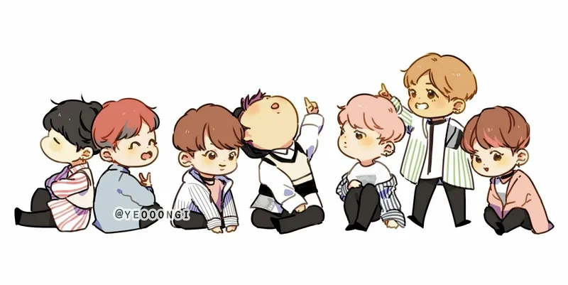 Khám phá chibi BTS đáng yêu trong bộ sưu tập dành cho ARMY